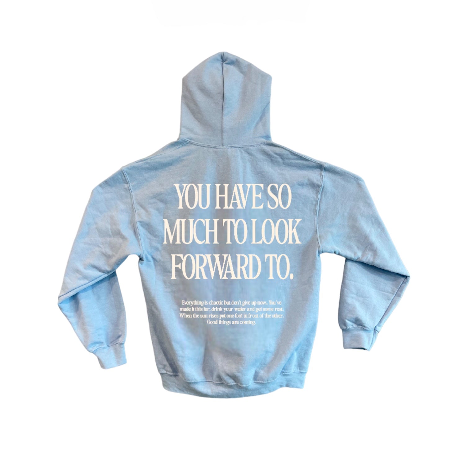 Good Things Hoodie Light Blue Bluejadefinds